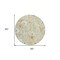 Homeroots 8' Wheat And Ivory Round Floral Washable Indoor Outdoor Area Rug 611176 - alternate 3