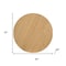 Homeroots 60" Natural Wood Pedestal Base Round Top Dining Table 721099 - alternate 3