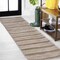 Jonathan Y Bo Modern Farmhouse Wide Stripe Brown/Natural 2 ft. x 8 ft. Indoor/Outdoor Runner Rug TSN101A-28 - alternate 1