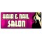 Signmission Hair And Nail Salon, 48 Inch, Banner B-120-30383 - alternate 1