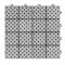 Edendirect 1 ft. x 1 ft. Quick Deck PVC Plastic Interlocking Deck Tile in Black Snowflake Grain, 12 sq. ft./Box ED-W2391P177557 - alternate 5