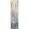Homeroots 8' Runner Beige Blue and Gray Abstract Washable Non Skid Indoor Outdoor Runner Rug 559560 - alternate 2