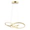 Jonathan Y Alexia 25" Abstract Integrated LED Metal Adjustable Pendant, Gold Painting JYL7219B - alternate 1