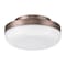 Euf Harwel, Flush Mount, 12", Harlow Bronze, White Glass 49830-019 - alternate 3