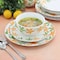 Gibson Home Surrey Hill 12 Piece Round Fine Ceramic Dinnerware Set in White 750123693M - alternate 3