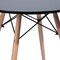 Homeroots 32" Black and Natural Wood Round Top Dining Table 568198 - alternate 4
