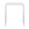 Homeroots 18" Clear Heavy Duty Plastic And Acrylic Square End Table 526172 - alternate 1