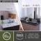 Vaxcel Akron 28-in Satin Nickel Farmhouse Barn Wall Sconce, 3 Light Bathroom Vanity Fixture, Metal Shade, White Interior W0377 - alternate 4