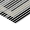 Homeroots 10' X 14' Black And Beige Striped Washable Indoor Outdoor Area Rug 610461 - alternate 3