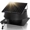 Wrightmaster 55-Watt 1200 CFM Black Aluminum Roof Mount Solar Attic Fan with Smart Power Adapter and Remote ZR-SAF-55 - alternate 1