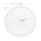 Smarty Had A Party Clear Vintage Round Disposable Plastic Dinnerware  Set (120 Dinner Plates+120 Salad Plates), 240PK 860CVP-CASE - alternate 2