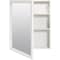 Zenith Zenna Home White 20'' W. x 25'' H. x 4.5'' D. Single Mirror Surface Mount Framed Medicine Cabinet WRW2025 - alternate 2