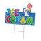 Signmission Ice Cream 1 Yard Sign & Stake outdoor plastic coroplast window, C-DC-1824-Ice Cream 1 C-DC-1824-Ice Cream 1 - alternate 1