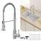 Tecasa 33 in. Drop-In/Undermount Single Bowl 18-Gauge Kitchen Sink with Faucet and Bottom Grids TKSGIKC33 - alternate 4