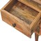 Homeroots 20" Brown Solid Wood Two Drawer Nightstand 651551 - alternate 6