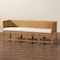 Bali & Pari Seranay Bohemian Scallop Light Honey Rattan Long Dining Bench 255-14135-ZORO - alternate 2