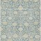 Homeroots 9' X 12' Sky Blue And Beige Floral Washable Indoor Outdoor Area Rug 603453 - alternate 3