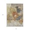 Homeroots 10' X 14' Taupe Black And Copper Abstract Washable Indoor Outdoor Area Rug 606030 - alternate 2