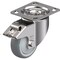 Blickle Swivel Plate Caster, TPR, 4", Brake, Caster Load Rating Range: Heavy-Duty LKX-TPA 102KFD-14-FI - alternate 1