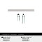 Amerock Cityscape 3 inch (76mm) Center-to-Center Polished Chrome Cabinet Pull, 25PK 25VMP3713026 - alternate 2