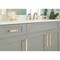 Amerock Overton 3-3/4 in 96 mm Center-to-Center Brushed Gold/Satin Nickel Cabinet Pull BP36681BGLG10 - alternate 2