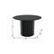 Homeroots 46" Black Solid Wood Pedestal Base Round Top Dining Table 721048 - alternate 2