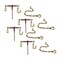 Mytee Products 4 Pcs Ratchet Binder w/ Grab Hook w/ 4 Pcs Trailer Hitch Safety Chain with Slip Hook CBRS38-SC-KIT - alternate 2