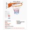 Vevor Basketball Rim Replacement Outdoor Heavy Duty Hanging Flex Hoop Net B016B - alternate 2