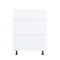 Cambridge Radiance 18in.Wx24in.Dx34.5in.H Ready to Assemble Slab Drawer Base Kitchen Cabinet in White Gloss SA-DB18-WG-KIT - alternate 1