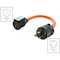 Ac Works NEMA 6-20, NEMA L6-20, 1.5 ft, Orange L620CB620 - alternate 2