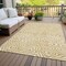 Homeroots 3' X 5' Gold And Beige Abstract Washable Indoor Outdoor Area Rug 598962 - alternate 3