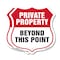 Signmission Private Property Shield Sign Private Pro, 6 inch X 6 inch, Plastic Sign, 2PK SHI-P-2PACK-6-444 - alternate 1