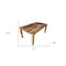 Homeroots 72" Brown Solid Wood Dining Table 488595 - alternate 2