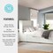 Martha Stewart Kian Queen Upholstered Platform Bed with Wingback Headboard and 4 Side Storage Drawers XH-8528-Q-WH-MS - alternate 2