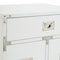 Homeroots 24" White and Silver Wood and Metal End Table With Drawer And Shelf 544107 - alternate 2