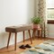 Homeroots 31in Brown Solid Wood Storage Bench With Cabinet 718234 - alternate 3