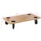 Edendirect Heavy Duty Wood Furniture Dolly with Wheels, 500 lbs Capacity 2pcs 22.8in x11.2in Platform ED-W46577450 - alternate 4