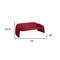 Homeroots 70" Red Velvet Sofa 574002 - alternate 2