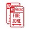 Signmission No Parking Fire Zone With Double Arrow 1, 12'' X 18'' 2 Signs, Heavy Gauge Aluminum, 2PK A-1218-2PACK-25037 - alternate 1