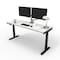 We'Re It Electric Sit Stand Desk, 46.25 H, 24 W X Laminate wood, metal, Black, White VL22BLK7224-459 - alternate 1
