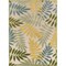 Homeroots 8' X 11' Blue Green And Yellow Palm Leaf Indoor Outdoor Area Rug 548083 - alternate 1