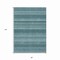 Homeroots 8' X 10' Teal Blue And Aqua Striped Washable Indoor Outdoor Area Rug 610615 - alternate 4