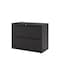 Hirsh 36" W 2 Drawer File Cabinet, Black, Letter 17451 - alternate 2