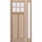 Doornmore CRF-P2G6, 51.5" x 98" ( 36" Door + 12" Side) Left Hand, Mahogany SDL 6 Lite Exterior Door CRF-P2G6-SW-3696-G101-SL_1-1_LI - alternate 1