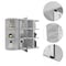 Homeroots 24" White Wood Floating Double Door Bathroom Vanity And Medicine Cabinet With Mirror 478209 - alternate 1