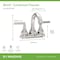 Symmons Birch 4 Inch Centerset Two-Handle Bathroom Faucet with Push Pop Drain (1.0 GPM) SLC5912STNPP - alternate 3