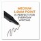 Bic Soft Feel Ballpoint Pen, Retractable, Fine 0.8 mm, Black Ink, Black Barrel, 12PK SCSF11-BLK - alternate 2