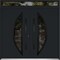Vdomdoors Metal Double Doors Deux 6501 Black Enamel Opaque Black Glass Top Transom Entry Modern Painted (W72x DEUX6501DEXD-BLK-W72xH80+12-LH-I - alternate 1
