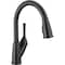 Delta Classic Series Kitchen Faucet, 1.8 gpm, 1-Handle, 1, 3-Faucet Hole, Matte Black 19810-BL-DST - alternate 1