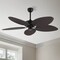 Jonathan Y Raffles 52" Bohemian Industrial Metal/Plastic Mobile-App/Remote-Controlled 6-Speed Palm Blade Ceilin JYL9719B - alternate 3